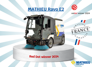 La MATHIEU Ravo E2 sur la première marche du podium aux Red Dot Awards 2024